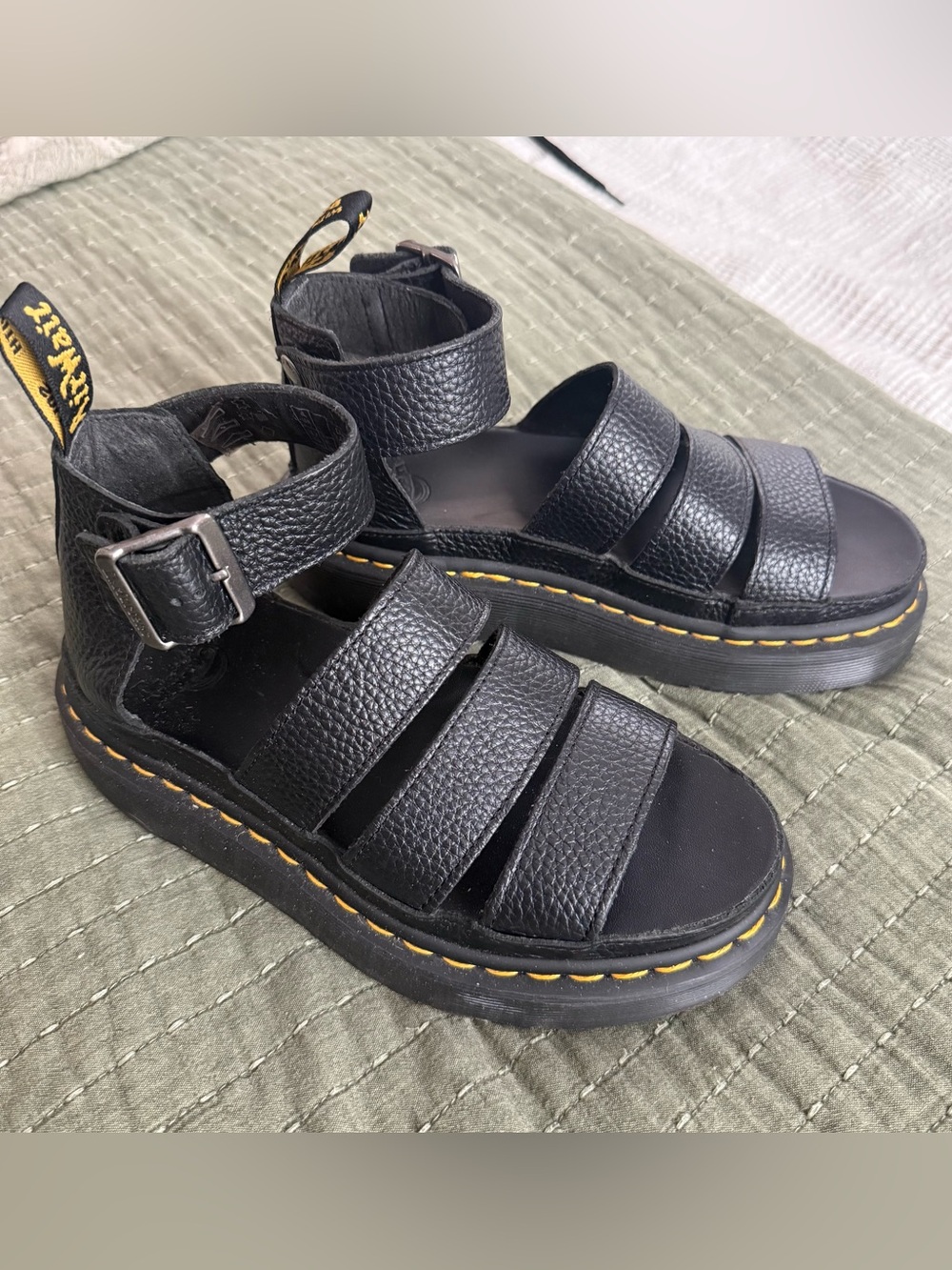 Dr. Martens Clarissa II Quad Chunky Platform Sandals Black - Women’s Size 6